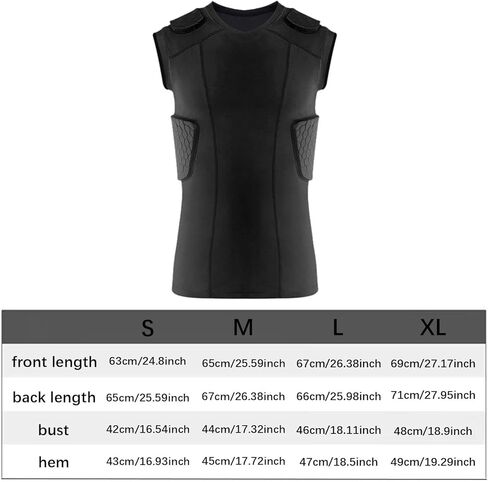 Men's Compression Shirt with Chest Rib Protection, Sleeveless Training Top for Sports in Kuwait