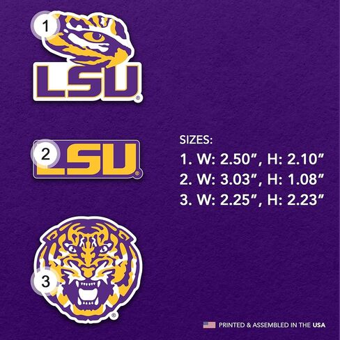 Desert Cactus Louisiana State University Acrylic Magnet 3 Pack LSU Tigers Decorative Design Officially Licensed (Magnet Set A) in Saudi Arabia
