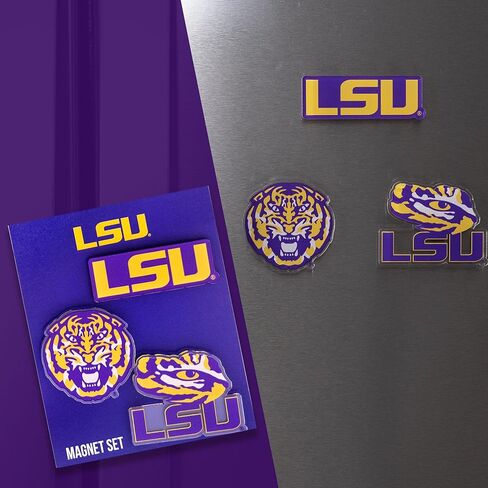 Desert Cactus Louisiana State University Acrylic Magnet 3 Pack LSU Tigers Decorative Design Officially Licensed (Magnet Set A) in Saudi Arabia