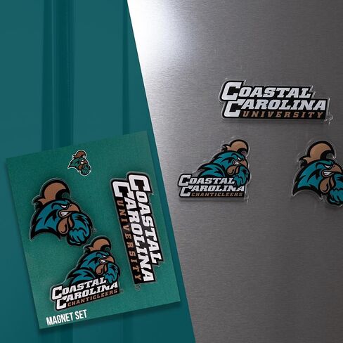 Desert Cactus Coastal Carolina University Acrylic Magnet 3 Pack CCU Chanticleers Decorative Design Officially Licensed (Magnet Set A) in Saudi Arabia