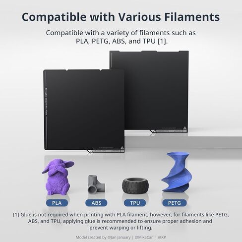 لوحة بناء Anycubic PEI لطابعات Anycubic Kobra S1/Kobra S1 Combo ثلاثية الأبعاد، سرير ناعم مزدوج الجوانب مقاس 250 × 250 مم، لوح فولاذي زنبركي، سطح طباعة مرن قابل للإزالة in Saudi Arabia