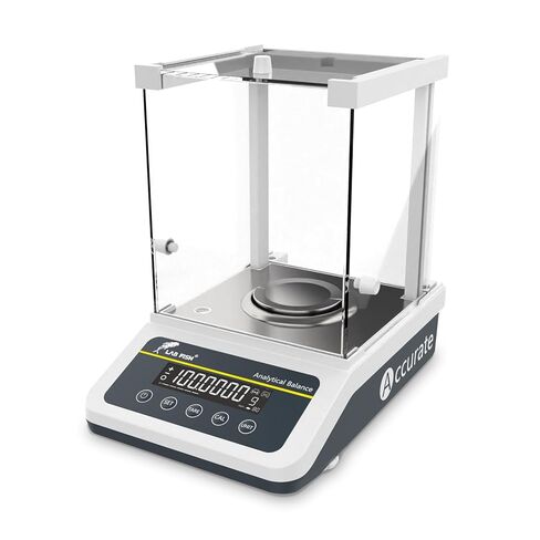 LAB FISH Digital Analytical Balance 0.1mg Scale High Precision 120g x0.0001g Accuracy Lab Scale Internal & External Calibration for Laboratory Pharmacy Jewelry in Saudi Arabia