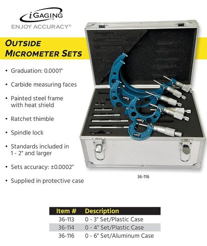 iGAGING Mechanical Outside Micrometer (36-116) in Saudi Arabia