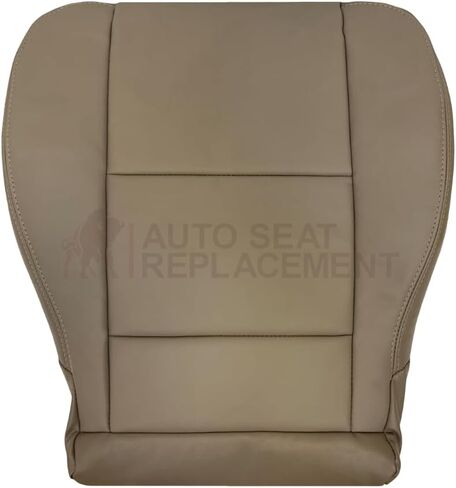 Compatible with 2001 2002 2003 2004 Toyota Sequoia Limited, SR5, 2WD, 4WD, AWD Real Leather Seat Covers in Oak Tan (Passenger Bottom) in Kuwait