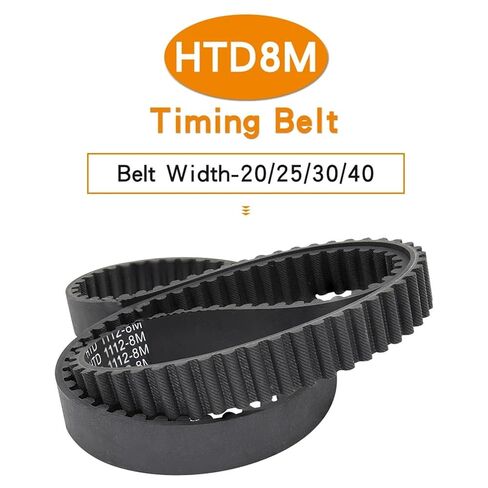 حزام ناقل الحركة HTD8M-1056/1064/1072/1080/1088/1096/1104/1112/1120 عرض توقيت الحلقة المغلقة 20/25 مم (HTD8M1064-133T-1064,20 مم) in Kuwait