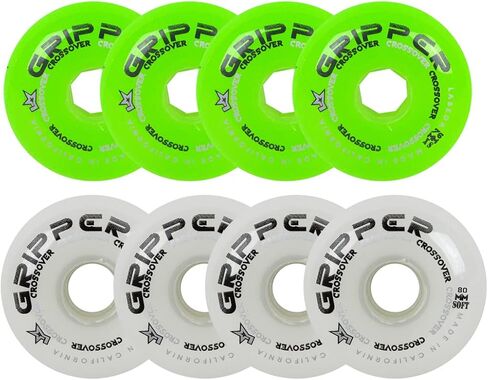 Labeda Roller Hockey Wheels Gripper Green/White 74A 76A 76mm 80mm Hilo in Saudi Arabia