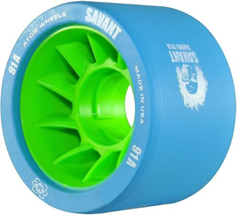 ATOM Savant Skate Wheels (Blue-91A 8 Pack) in Saudi Arabia