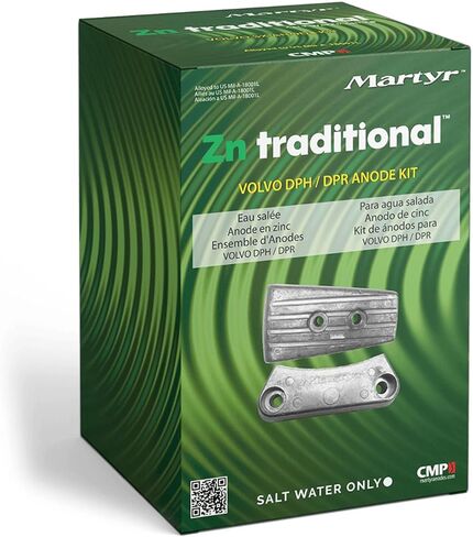 Martyr Anodes CMDPHKITZ Volvo Penta DPH/DPR Anode Kit, Zinc in Kuwait