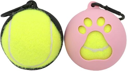 Light Weight Tennis Ball Holder with Dog Leash attachments Pet Ball Covers Holder Portable Tennis Ball Clip in Saudi Arabia