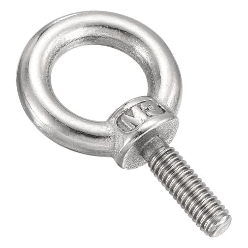مسمار بعروة على الكتف من METALLIXITY (M24x35mm) قطعة واحدة، 304 من الفولاذ المقاوم للصدأ حلقة رفع مسمار بعروة ملولبة - لرفع الأحمال، فضي in Saudi Arabia