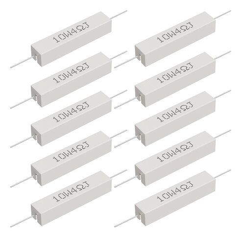 Cement Resistor, 10PCS 10W 120 Ohm 5% Axial Lead Wire Resistor White Wound Fixed Ceramic Resistors Wirewound Power Resistors Flame Heat Moisture Resistance Precharge Horizontal Resistors in Saudi Arabia