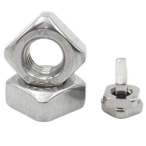 DIN557 M3 M4 M5 M6 M8 M10 M12 A2-70 304 Stainless Steel Square Nuts Metric Nut(M3x50pcs) in Saudi Arabia