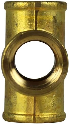 تركيب سن أنبوب متقاطع لضاغط الهواء 102F - لجزء توصيل نظام أنابيب الهواء المضغوط - تركيب سن 4 اتجاهات/أجزاء ضاغط الهواء - 1/2 بوصة أنثى نحاس FNPT مزورة ذهبي متساوي in Kuwait