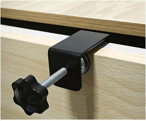 Furniture Clamp Bracket Set, Adjustable with Star Knob, Easy Installation for DIY, Home Improvement, and Woodworking Projects in Saudi Arabia
