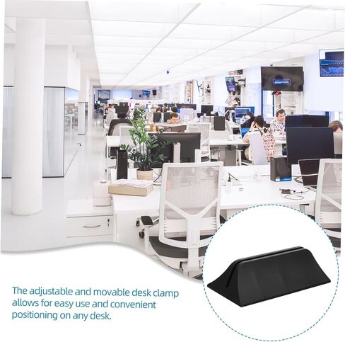 سطح المكتب مقسم المشبك قابل للتعديل لوحة الخصوصية كليب مكتب مكتب التقسيم دعم قوس للشاشة الزجاجية 2-حزمة 5.51X2.63X1.96In in Kuwait