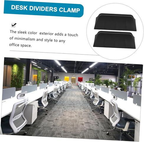 سطح المكتب مقسم المشبك قابل للتعديل لوحة الخصوصية كليب مكتب مكتب التقسيم دعم قوس للشاشة الزجاجية 2-حزمة 5.51X2.63X1.96In in Kuwait