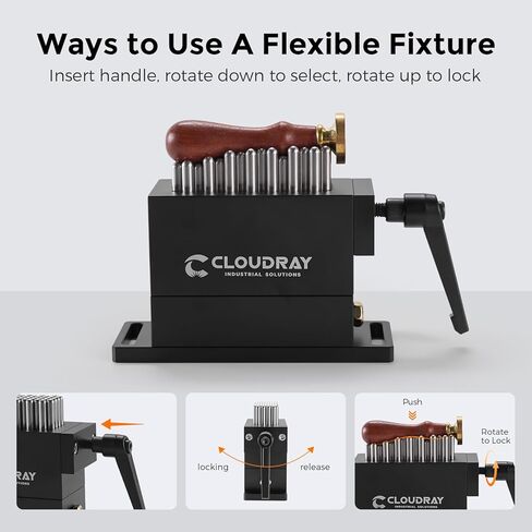 Cloudray تركيبات مرنة تركيبات عالمية المشبك الأدوات تركيبات مرنة مخلب 30x79 مللي متر SUS الفولاذ المقاوم للصدأ لآلة الوسم بالليزر باستخدام الحاسب الآلي T-CLAMP-01 in Saudi Arabia