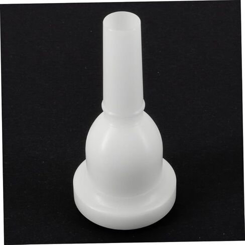 Luxshiny Plastic Tuba Mouthpiece with 39mm Large Rim and 13mm Small Rim, White Brass Instrument Accessory for Beginners and Practice, Replacement Tuba Mouthpiece for Performance in Kuwait