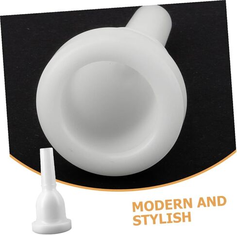 Milisten Tuba Mouthpiece Replacement with 39mm Large Bore and 13mm Small Bore, White Plastic Brass Instrument Accessory for Beginners and Performance Practice in Saudi Arabia