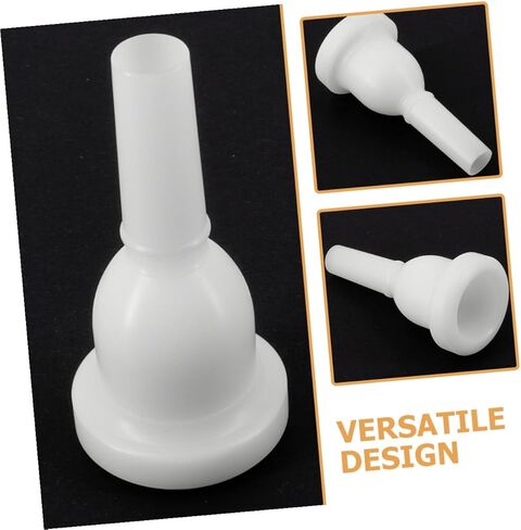 Milisten Tuba Mouthpiece Replacement with 39mm Large Bore and 13mm Small Bore, White Plastic Brass Instrument Accessory for Beginners and Performance Practice in Saudi Arabia