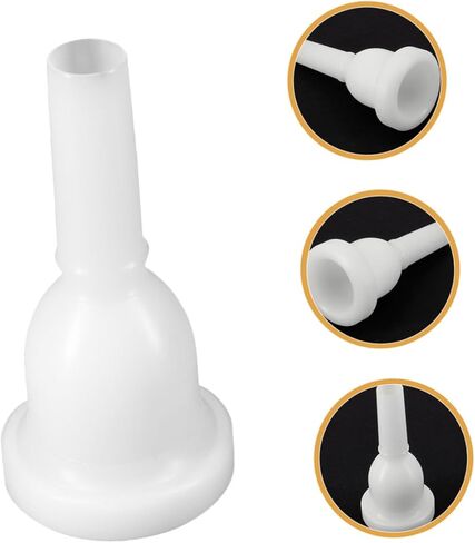 Milisten Tuba Mouthpiece Replacement with 39mm Large Bore and 13mm Small Bore, White Plastic Brass Instrument Accessory for Beginners and Performance Practice in Saudi Arabia