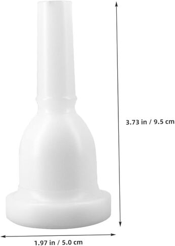 Artibetter Plastic Tuba Mouthpiece Replacement, White 39mm Large Bore 13mm Small Bore, Musical Instrument Mouthpiece for Tuba Performance and Brass Players in Saudi Arabia