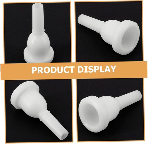Artibetter Plastic Tuba Mouthpiece Replacement, White 39mm Large Bore 13mm Small Bore, Musical Instrument Mouthpiece for Tuba Performance and Brass Players in Saudi Arabia