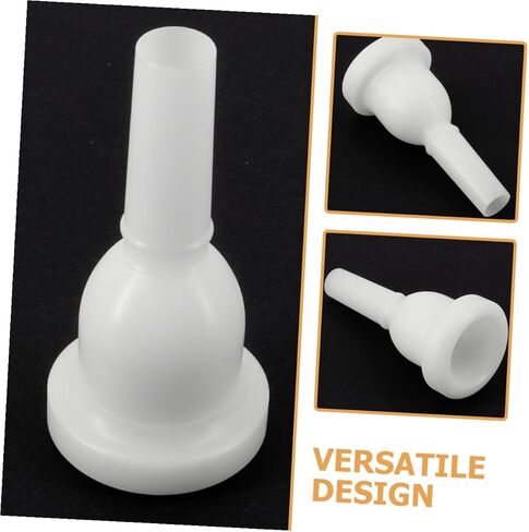 Artibetter Plastic Tuba Mouthpiece Replacement, White 39mm Large Bore 13mm Small Bore, Musical Instrument Mouthpiece for Tuba Performance and Brass Players in Saudi Arabia