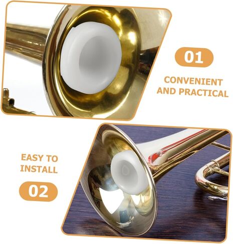Artibetter Plastic Tuba Mouthpiece Replacement, White 39mm Large Bore 13mm Small Bore, Musical Instrument Mouthpiece for Tuba Performance and Brass Players in Saudi Arabia