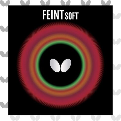 Butterfly Feint Soft Table Tennis Rubber Sheet - 1.5 mm Sponge - Red or Black - 1 Long Pips Table Tennis Rubber Sheet - Professional Table Tennis Rubbers in Saudi Arabia