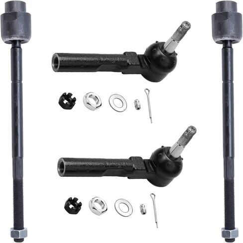 Detroit Axle-Front 4pc Tie Rods for 2016-2023 Subaru Crosstrek 2014-2018 Forester و 4 inner and tie rod end endlis in Kuwait