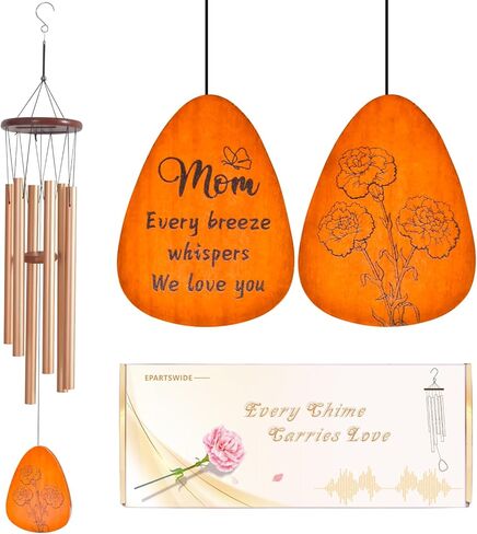 Gifts for Mom, 35'' Moms Wind Chimes, Thanksgiving Mother's Day Christmas Valentines Day Gift for Mom, Mother Birthday Gift from Daughter Son, Love Reminder Gifts in Saudi Arabia