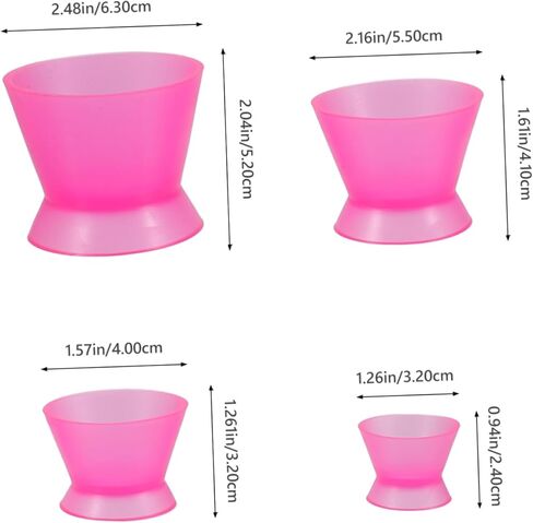 4-Pack Dental Silicone Mixing Cups Small Self-Coagulation Lab Mixing Cups Reusable Oral for Dental Use in Saudi Arabia