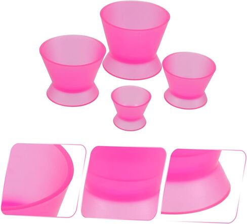 4-Pack Dental Silicone Mixing Cups Small Self-Coagulation Lab Mixing Cups Reusable Oral for Dental Use in Saudi Arabia