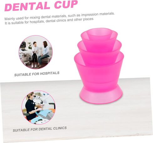 4-Pack Dental Silicone Mixing Cups Small Self-Coagulation Lab Mixing Cups Reusable Oral for Dental Use in Saudi Arabia