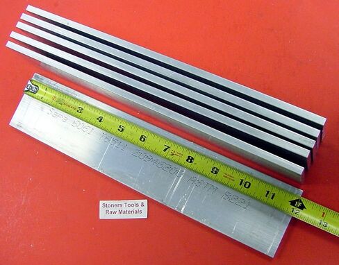 6 Pieces 1/4" X 3" Aluminum 6061 Flat BAR 12" Long .250" T6511 Plate Mill Stock in Saudi Arabia
