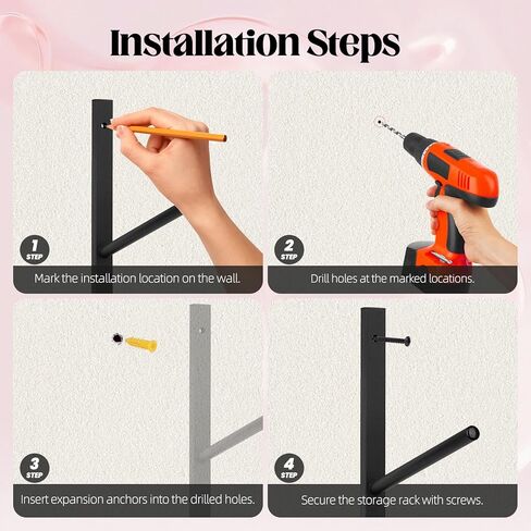 رف بساط اليوجا مكون من 6 طبقات، حامل بساط اليوجا، حامل على الحائط، رف تخزين بساط اليوجا، يحمل 30 رطلًا لبكرات الرغوة، وأشرطة المقاومة، وصالة الألعاب الرياضية المنزلية in Kuwait