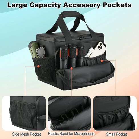 TXEsign Speaker Carrying Bag Compatible with Turtlebox Original Gen 3, All-Round Protection Portable Tote Bag Water-Resistant Storage Case with Shoulder Strap and Handle in Kuwait