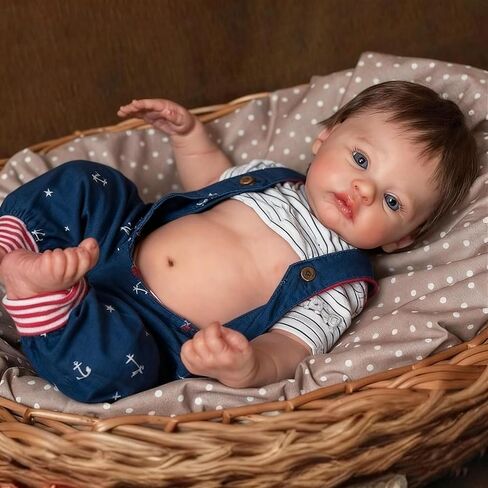 Zero PAM Reborn Baby Baby Dolls Silicone كامل الجسم ، دمية طفل واقعية ، 18 بوصة صحيحة من الناحية التشريحية ، دمية حقيقية ، تبدو دمى من جديد للحياة مع الملحقات in Kuwait