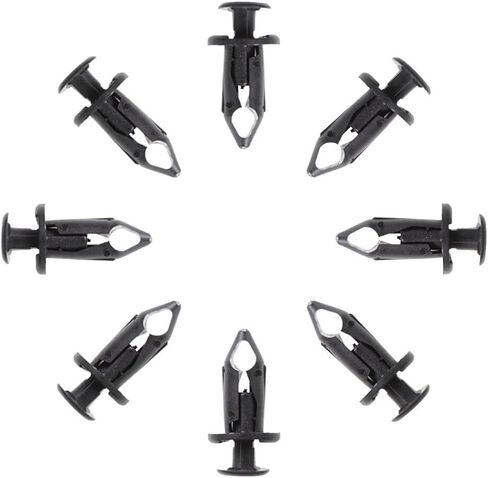 For 100x Car 8mm Dia Hole Plastic Rivets Fastener Auto Fenders Bumper Push Pin Clips OEM Equivalent Replacement in Saudi Arabia