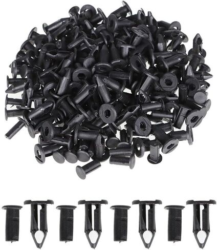For 100x Car 8mm Dia Hole Plastic Rivets Fastener Auto Fenders Bumper Push Pin Clips OEM Equivalent Replacement in Saudi Arabia