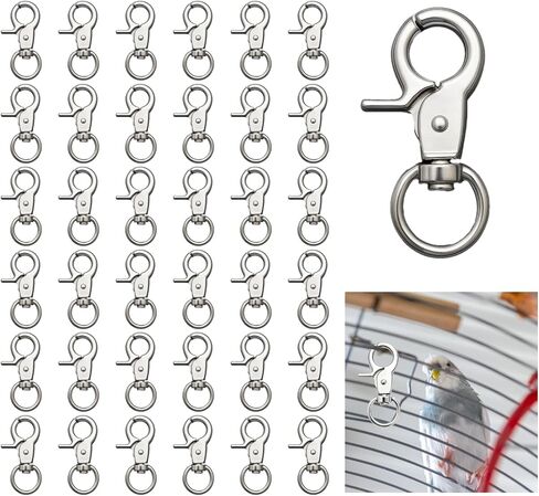 36PCS Trigger Snap Hooks, 2.36" Zinc Alloy Heavy Duty Swivel Clasp Metal Snap Clips for Dog Leash, Pet Cages, Key Chains, Bags in Kuwait