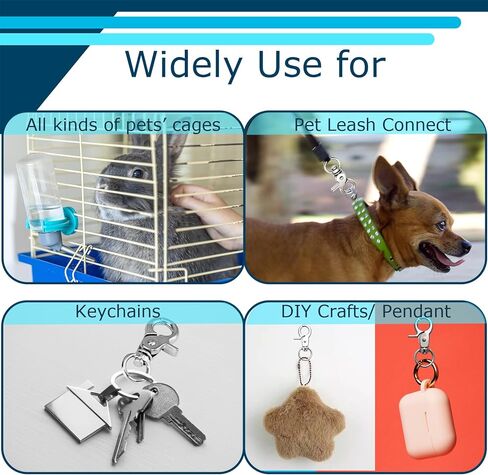 36PCS Trigger Snap Hooks, 2.36" Zinc Alloy Heavy Duty Swivel Clasp Metal Snap Clips for Dog Leash, Pet Cages, Key Chains, Bags in Kuwait