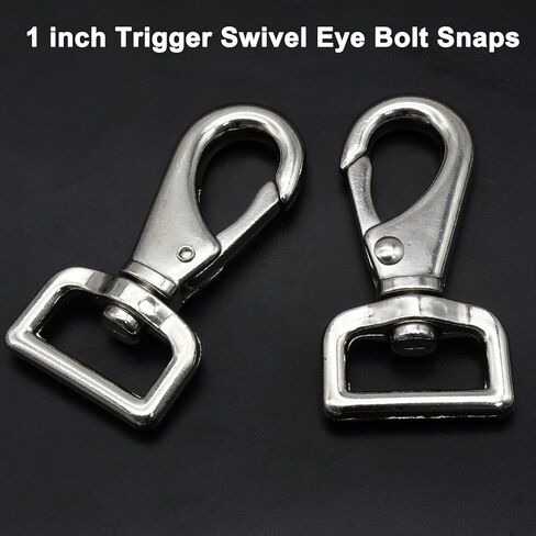 2 Pcs Heavy Duty Trigger Snap Hooks Metal Zinc Alloy Swivel Snaps Strong Lobster Claw Clips Length 2.9 Inch in Saudi Arabia