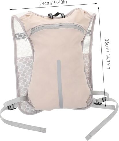 POPETPOP Running Water Bottle Vest Breathable Hydration Backpack with Adjustable Straps for Outdoor Sports Hiking and Cycling Lightweight and Reflective for Enhanced Safety in Saudi Arabia