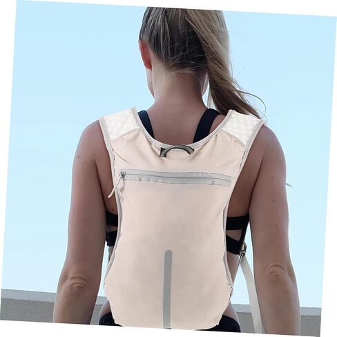 POPETPOP Running Water Bottle Vest Breathable Hydration Backpack with Adjustable Straps for Outdoor Sports Hiking and Cycling Lightweight and Reflective for Enhanced Safety in Saudi Arabia