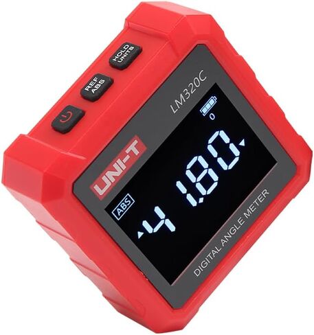 مقياس الزاوية الرقمي LM320C، قياس الزاوية النسبية والمطلقة، مقياس الميل 4 × 90 درجة، محدد الزوايا المغناطيسية من 3 جوانب، تبديل وحدة النسبة المئوية والدرجة، مقياس الملاك المنقلة، بدون وظيفة الليزر in Saudi Arabia