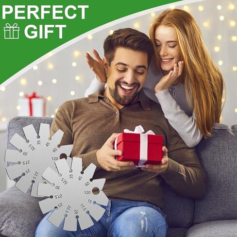 2 حزمة سكين زاوية مكتشف المهنية الفولاذ المقاوم للصدأ شطبة مقياس الحفر نقطة شحذ غيج لأعمال النجارة ، 15-120 درجة in Kuwait