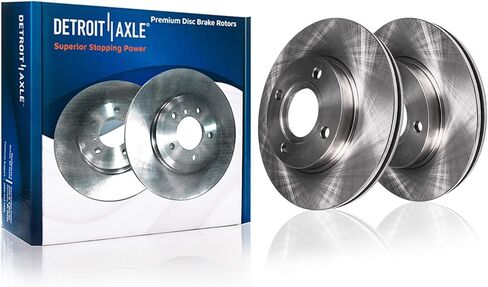 Detroit Axle-دوارات الفرامل الأمامية لـ 2-WHEEL ABS-1994-2001 Ford E-150 Econoline ، 1994-1996 F-150 RWD-11.73 "استبدال دوار فرامل القرص in Kuwait