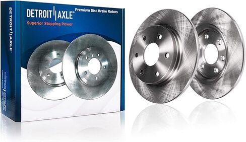 Detroit Axle-دوارات الفرامل الأمامية لـ 2-WHEEL ABS-1994-2001 Ford E-150 Econoline ، 1994-1996 F-150 RWD-11.73 "استبدال دوار فرامل القرص in Kuwait